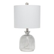 ELEGANT GARDEN DESIGN Elegant Designs LT3334-GRY Textured Glass Table Lamp; Gray LT3334-GRY